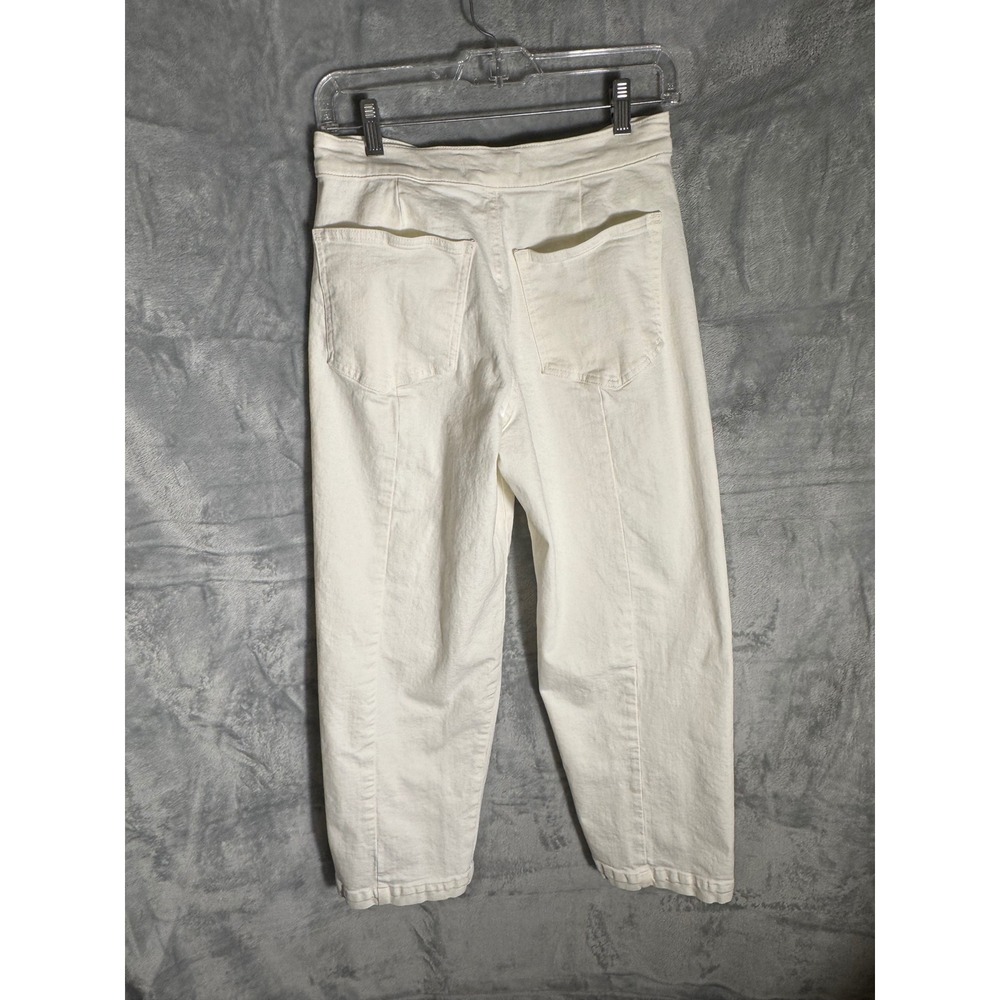 Madewell Emmett Wide-Leg Pants White High Rise Denim Trousers Size 27 - Picture 2 of 12